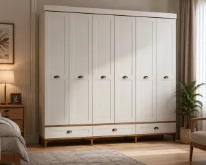 Karmen 6 Kapaklı Gardırop | 220 × 210 × 50 cm