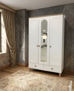 Bohem 3 Kapaklı Gardırop | 120 × 210 × 50 cm